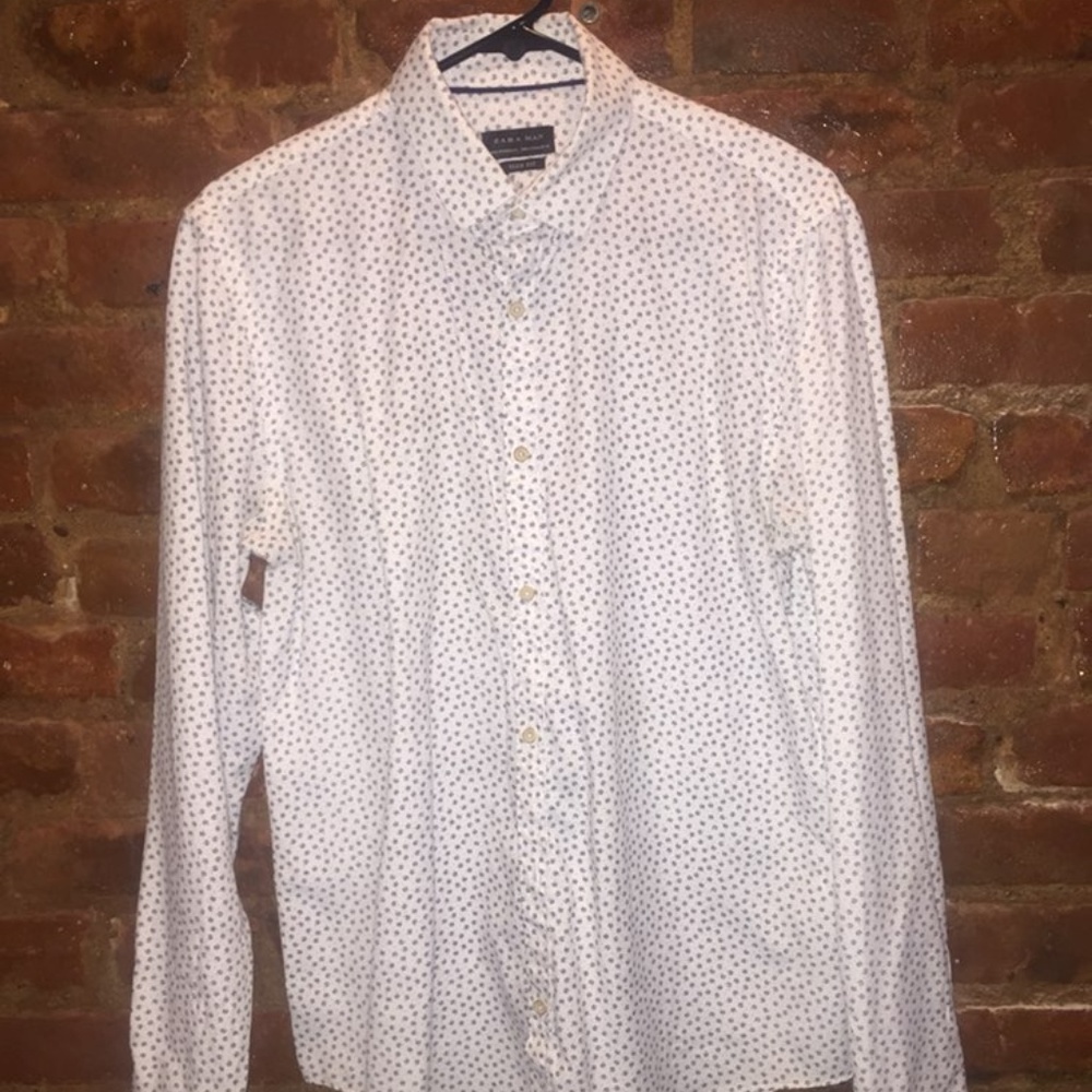 Zara Slim Fit Floral Shirt